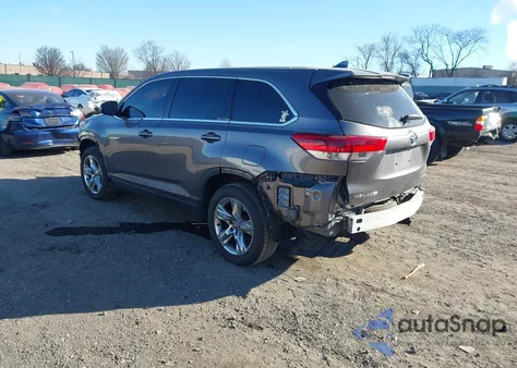 2018 Toyota Highlander Limited z USA, uszkodzony, nr VIN 5TDDZRFH5JS897629